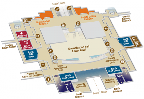 Capitol Visitors Center Map Upper – Greg the Illustrator